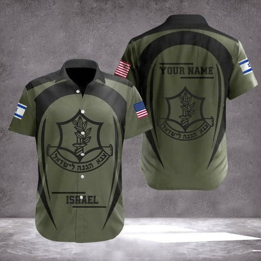 Personalized Israel Defense Forces IDF Hawaiian Shirt American I Stand With You Israel Shirt IDF Clothing – Moonbestprint