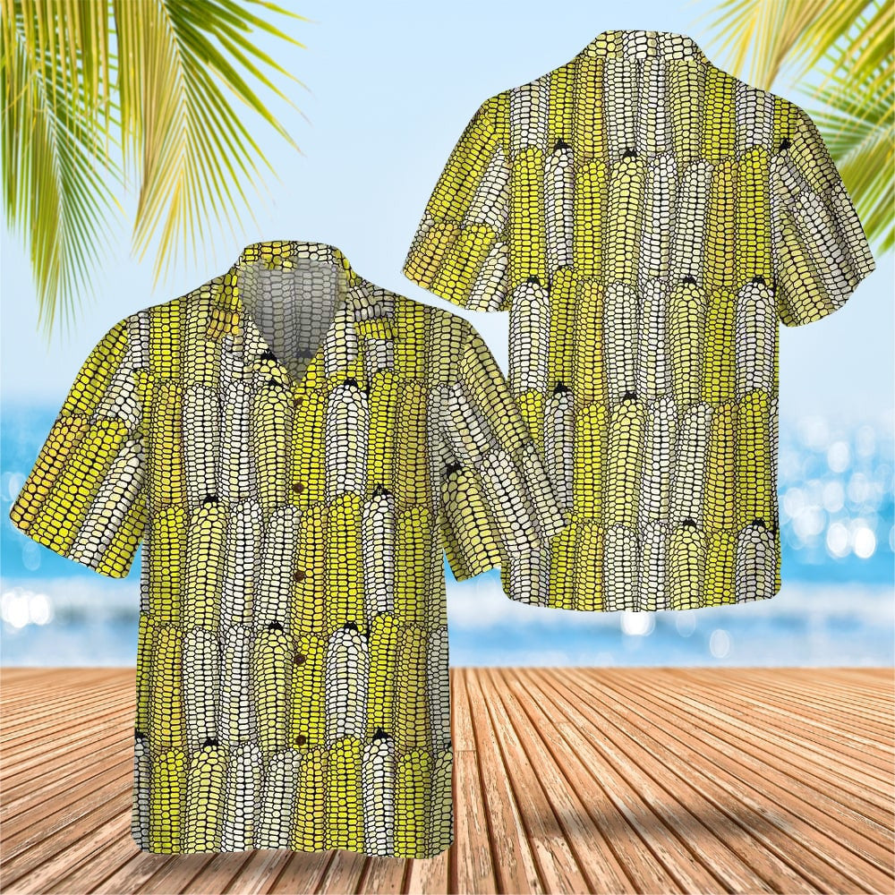 Corn Plant Hawaiian Shirt Men's Short Sleeve Button Up Gift Ideas For Boyfriend – Moonbestprint