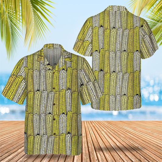 Corn Plant Hawaiian Shirt Men's Short Sleeve Button Up Gift Ideas For Boyfriend – Moonbestprint
