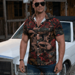 Men's Youth Fashion Skull Rose Beach Casual Hawaiian Shirt Men's Funny Quote Shirt Sarcastic – Moonbestprint