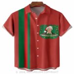 Christmas Griswold Chest Pocket Hawaiian Shirt Funny Men's Shirt Humorous Graphic Tee for Adu – Moonbestprint