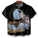 Christmas Star Wars Chest Pocket Hawaiian Shirt Adult Funny Shirt Hilarious Graphic Tee for M – Moonbestprint