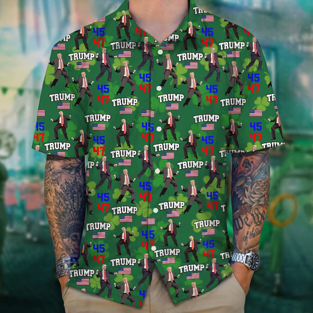 Dancing 45-47 Shamrock Hawaiian Shirt Won St. Patrick's Day Shirt Irish Gifts – Moonbestprint