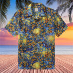 Suower Starry Night Hawaiian Shirt Van Gogh Aloha Shirt Suower Themed Gifts – Moonbestprint