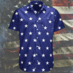 Star Spangled Hawaiian Shirt Men's Button Down Shirt Patriotic Clothing – Moonbestprint