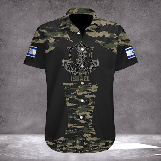 IDF Hawaiian Shirt Stand With You Israel Shirt Israel Defense Forces Camo Merch For Supporters – Moonbestprint