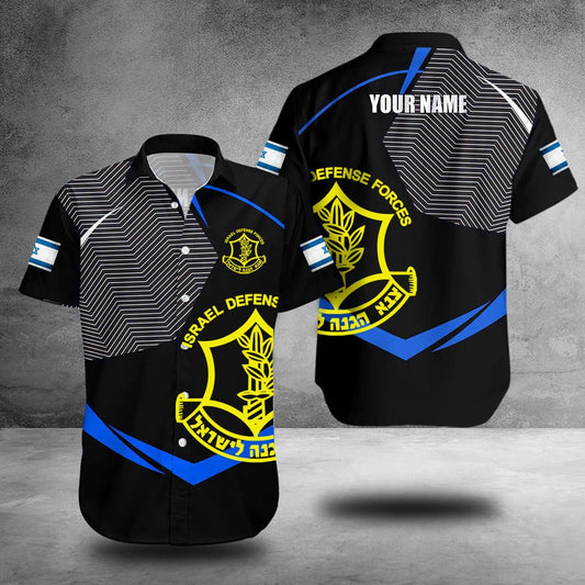 Custom I Stand With Israel Hawaiian Shirt Israeli Military Shirt IDF Clothing For Supporters – Moonbestprint