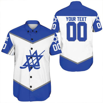 Customized I Stand With Israel Hawaiian Shirt Team Hockey Israel Shirt Gifts For Hockey Lovers – Moonbestprint