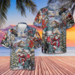 Christmas Santa Claus Racing Hawaiian Shirt 2026 Xmas Unique Shirt Gifts For Him – Moonbestprint