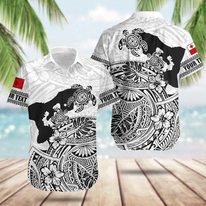 Custom Tonga Map Maori Pattern Turtle Hawaiian Shirt Summer Short Sleeve Shirts Gifts For Him – Moonbestprint