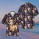 Bone Skull Dog With Mexican Pattern Hawaiian Shirt Funny Sugar Skull Dachshund Shirt Gift Ideas – Moonbestprint