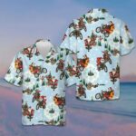 Santa On Motorcycle Hawaiian Shirt Funny Santa Shirt Gifts For Christmas 2026 – Moonbestprint