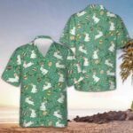 Easter Egg And Bunny Hawaiian Shirt 2026 Easter Button Down Shirt Gifts For Men – Moonbestprint