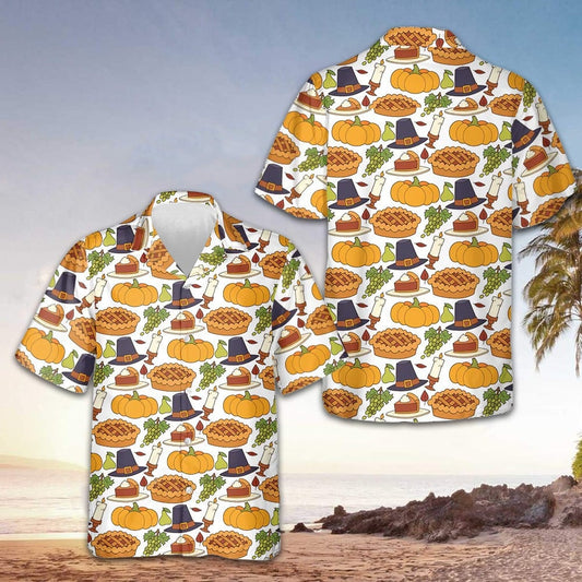 Thanksgiving Harvest Celebration Hawaiian Shirt 2026 Thanksgiving Button Up Shirt Men – Moonbestprint