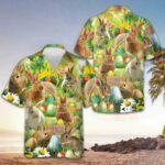 Easter Bunnies Hawaiian Shirt Easter Sunday 2026 Cool Button Up Shirt Gifts For Boyfriend – Moonbestprint