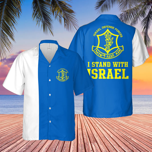 IDF Hawaiian Shirt Israel Defense Forces Shirt I Stand With Israel Clothing Gifts For Patriots – Moonbestprint
