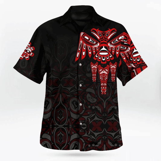 The Spirit Eagle Northwest Pacific Style Hawaii Shirt Haida Art Printed Hoodie Clothing – Moonbestprint