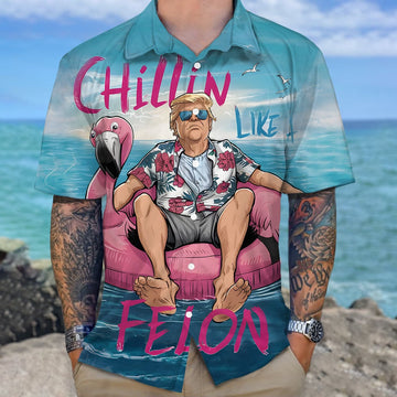 Chillin Like A Felon Summer 2026 Hawaiian Shirt Pro Shirt 2026 Merch Gifts For Men's – Moonbestprint