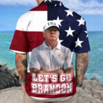 Let's Go Brandon Hawaiian Shirt American Flag 2026 Shirt Patriotic Button Up Shirt – Moonbestprint