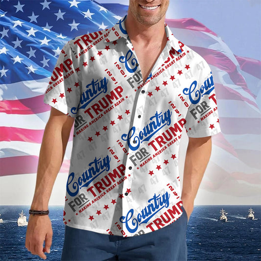 Country For 2026 Hawaiian Shirt Making America Great Again Shirt Gifts For Patriots – Moonbestprint