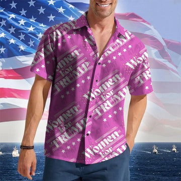 Women For 2026 Hawaiian Shirt Pro Button Up Shirt Men Gifts For Patriots – Moonbestprint