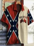 Old Dixie Hawaiian Shirt Vintage Southern Cross Shirt Lynyrd Skynyrd Merch Men's Gifts – Moonbestprint