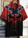 Skull Old Dixie Hawaiian Shirt Proud Southern Shirt Lynyrd Skynyrd Merch Gifts For Son – Moonbestprint
