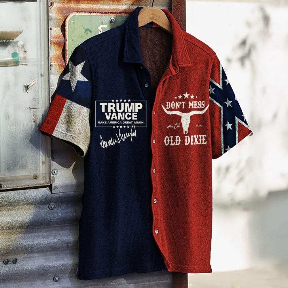 Vance Make America Great Again Hawaiian Shirt Don't Mess With An Old Dixie Merch – Moonbestprint