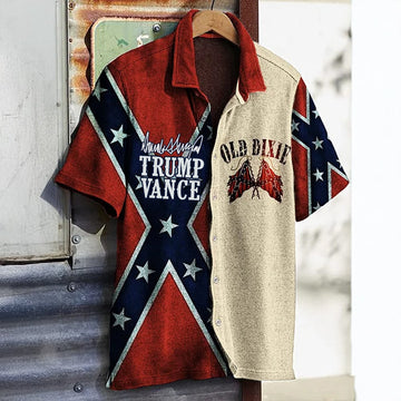 Vance Old Dixie Hawaiian Shirt Proud Dixie Victory Shirt Gifts For Boyfriend – Moonbestprint