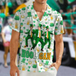 Dancing Hooligan Hawaiian Shirt Funny 45-47 Merch St Patrick's Day Shirt – Moonbestprint