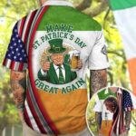 Make St Patrick's Day Great Again Hawaiian Shirt Drinking 45-47 Merchandise – Moonbestprint