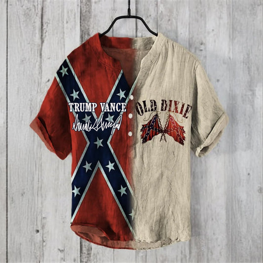 Vance Make America Great Again Button Shirt Old Dixie Shirt Vintage Southern Pride Apparel – Moonbestprint