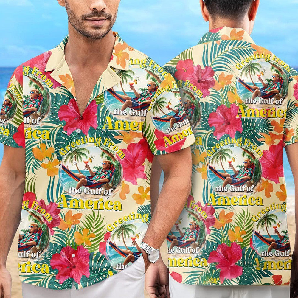 Greeting From The Gulf Of America Hawaiian Shirt 2026 Shirt Dad Fathers Day Gifts – Moonbestprint