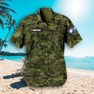 Personalized Israel Flag Camo Flag Hawaiian Shirt Camouflage Israelis Button Up Shirt – Moonbestprint