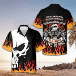 I'm A Rider I Live To Ride Hawaiian Shirt Motorcycle Lovers Skull Shirt GIfts For Men – Moonbestprint