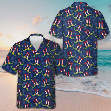 Christmas Elves Legs Hawaiian Shirt Merry Xmas Elf Shirt Gifts For Cousin – Moonbestprint