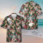 Alpaca With Cactus Hawaiian Shirt Button Down Beach Shirts Gifts For Alpaca Lovers – Moonbestprint