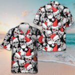 Christmas Santa Skull Hawaiian Shirt Family Xmas Shirts Gifts For Skull Lovers – Moonbestprint
