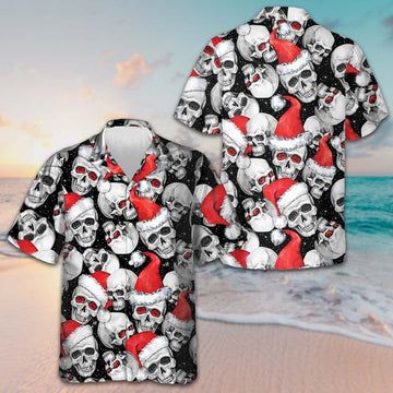 Christmas Santa Skull Hawaiian Shirt Family Xmas Shirts Gifts For Skull Lovers – Moonbestprint