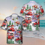 Christmas Red Truck Hawaiian Shirt Men's Christmas Shirts Unique Gift For Boyfriend – Moonbestprint
