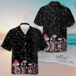 Colorful Mushroom Hawaiian Shirt Beach Button Up Shirts For Men Best Gift For Boyfriend – Moonbestprint