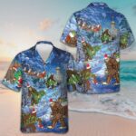Christmas Holiday Bigfoot Hawaiian Shirt Cool Christmas Shirts Good Gifts For Boyfriend – Moonbestprint