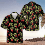Bushes Of Red Chili Peppers Hawaiian Shirt Button Down Beach Shirts Gifts For Him – Moonbestprint