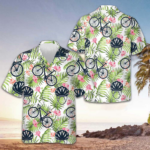 Aloha Cycling Hawaiian Shirt Bicycle Lover Tropical Button Up Shirt Gifts For Bikers – Moonbestprint