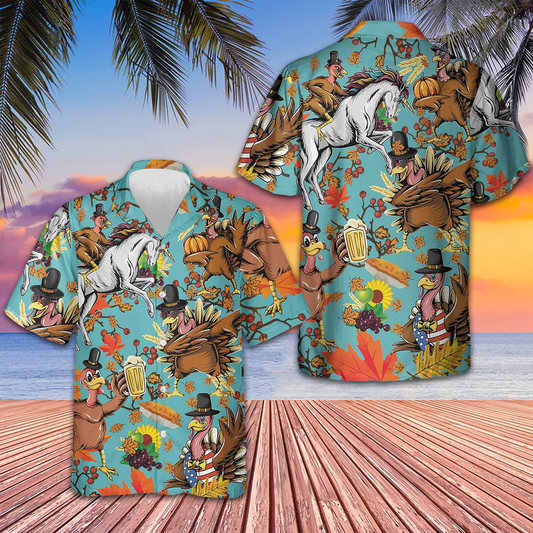 Turkey For Thanksgiving Hawaiian Shirt Cool Thanksgiving Shirt Gifts For Boyfriend – Moonbestprint