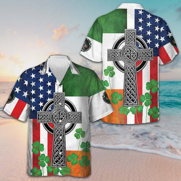 Irish American Hawaiian Shirt Saint Patricks Day Shirts Gifts For Irish – Moonbestprint