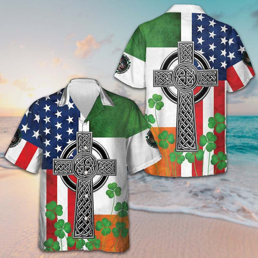 Irish American Hawaiian Shirt Saint Patricks Day Shirts Gifts For Irish – Moonbestprint