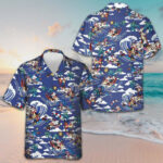 Merry Christmas Tropical Pattern Hawaiian Shirt Beach Button Up Shirts For Men – Moonbestprint