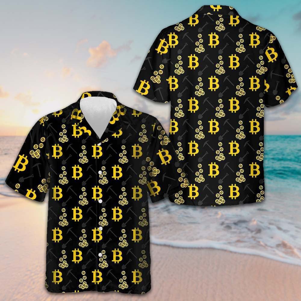 Cryptocurrency Bitcoin Miner Hawaiian Shirt Button Up Beach Shirts Men's Gifts For Brother – Moonbestprint