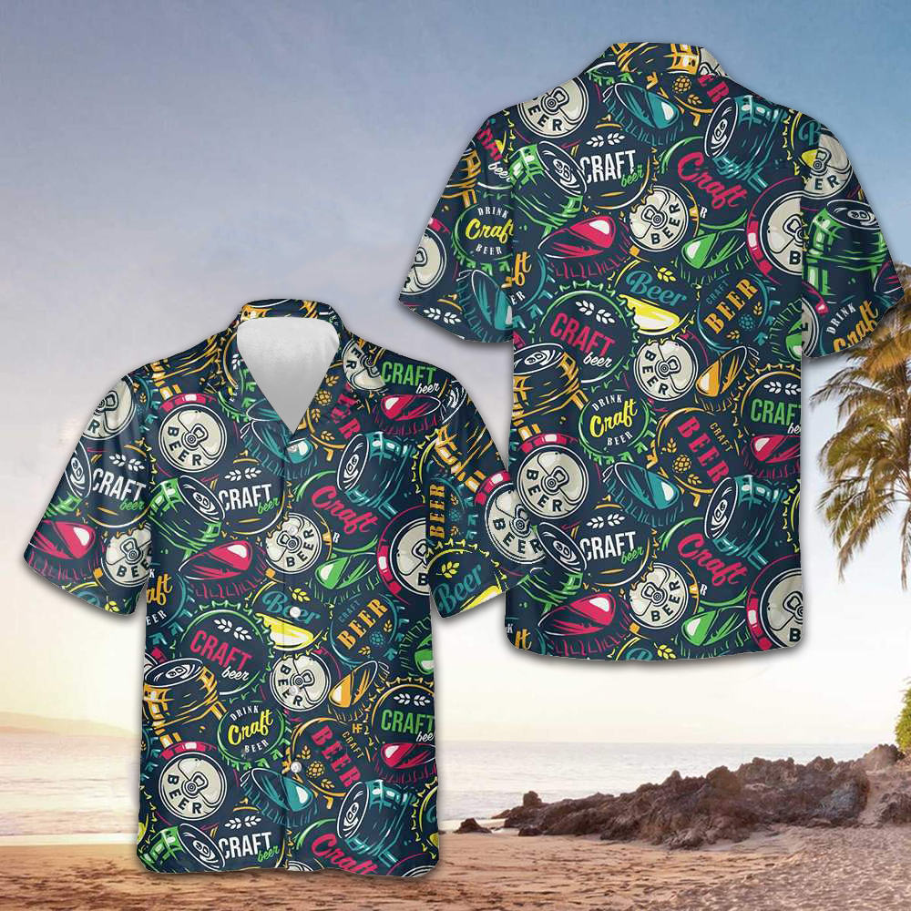 Drink Craft Beer Hawaiian Shirt Summer Button Up Shirts Best Gifts For Beer Lovers – Moonbestprint